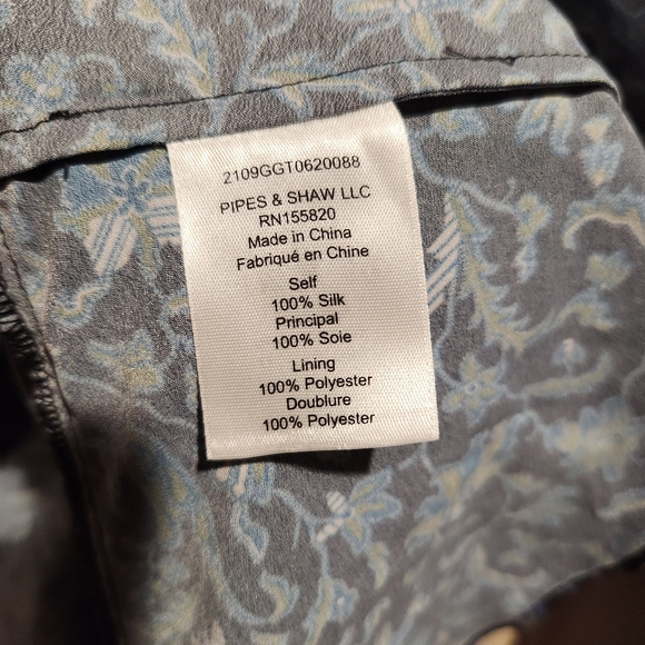 Veronica Beard 100% Silk Floral Long Sleeve Ruched Mini Dress Size 6 Party Blue - Picture 12 of 14